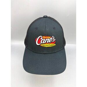Raising Cane's Chicken Fingers Trucker Hat Mens One Size Black Mesh Snapback Cap